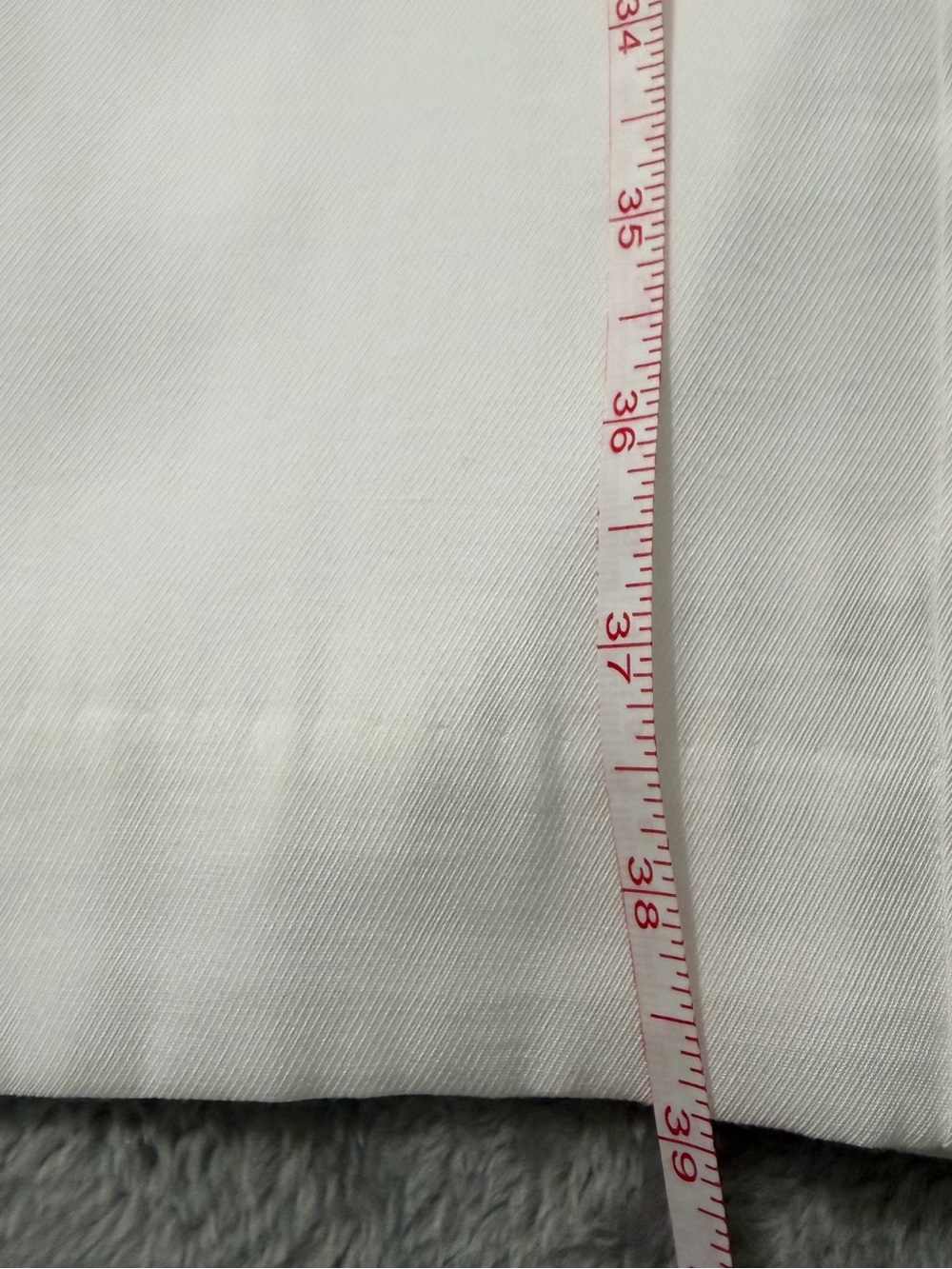 Talbots White Paperbag-Waist Wide-Leg Pants with Tie Belt - Picture 7 of 8